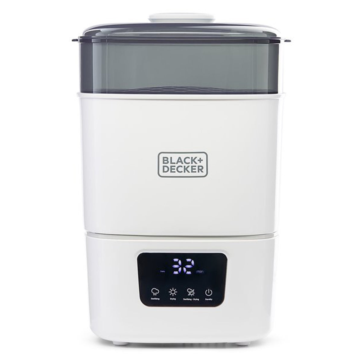 Black+Decker BDXBSB15 600 Watt Baby Bottle Sterilizer, Holds 13 Standard Bottles - VMInnovations