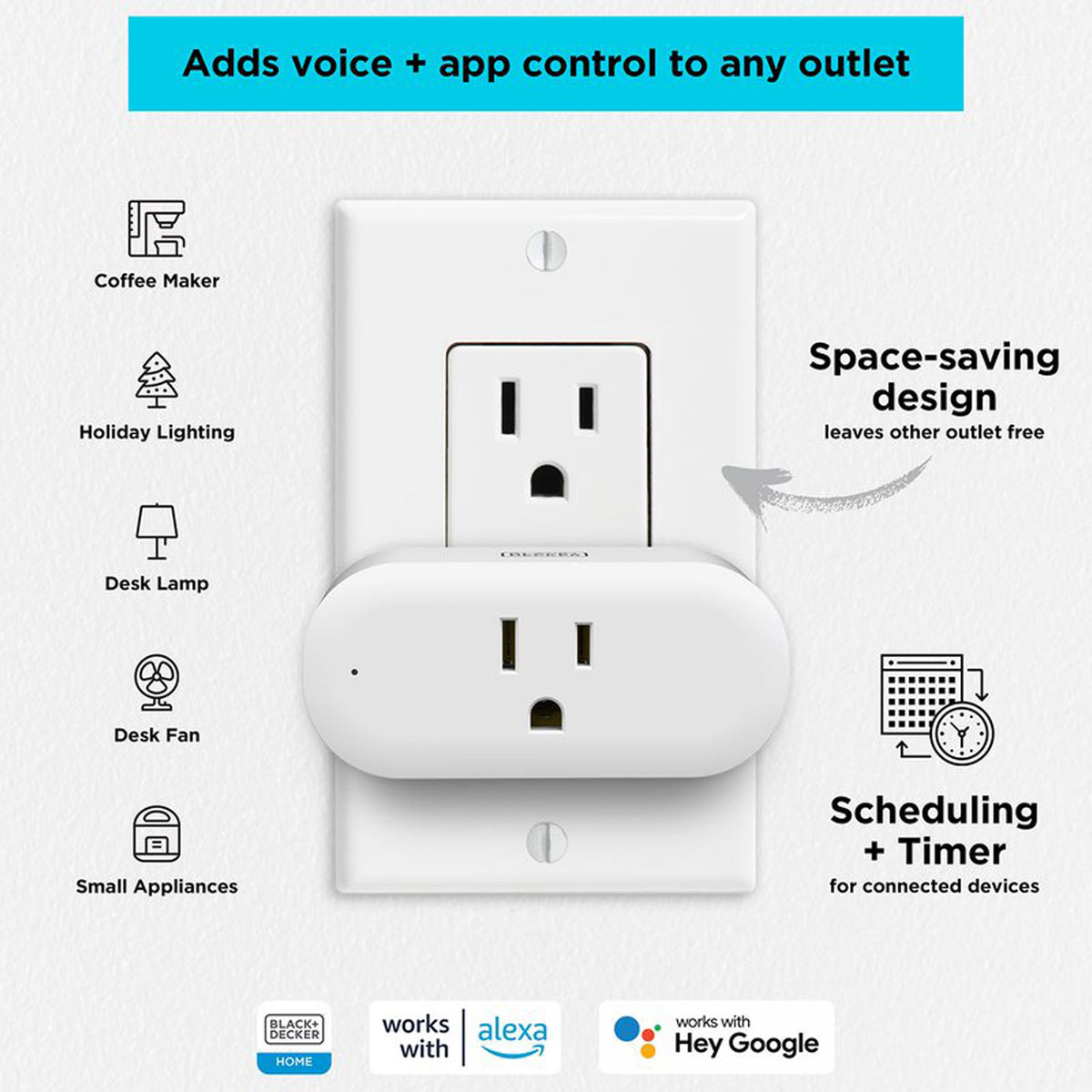 Black+Decker Smart Home Kit with Smart Thermostat, Light, and Plug (Used)