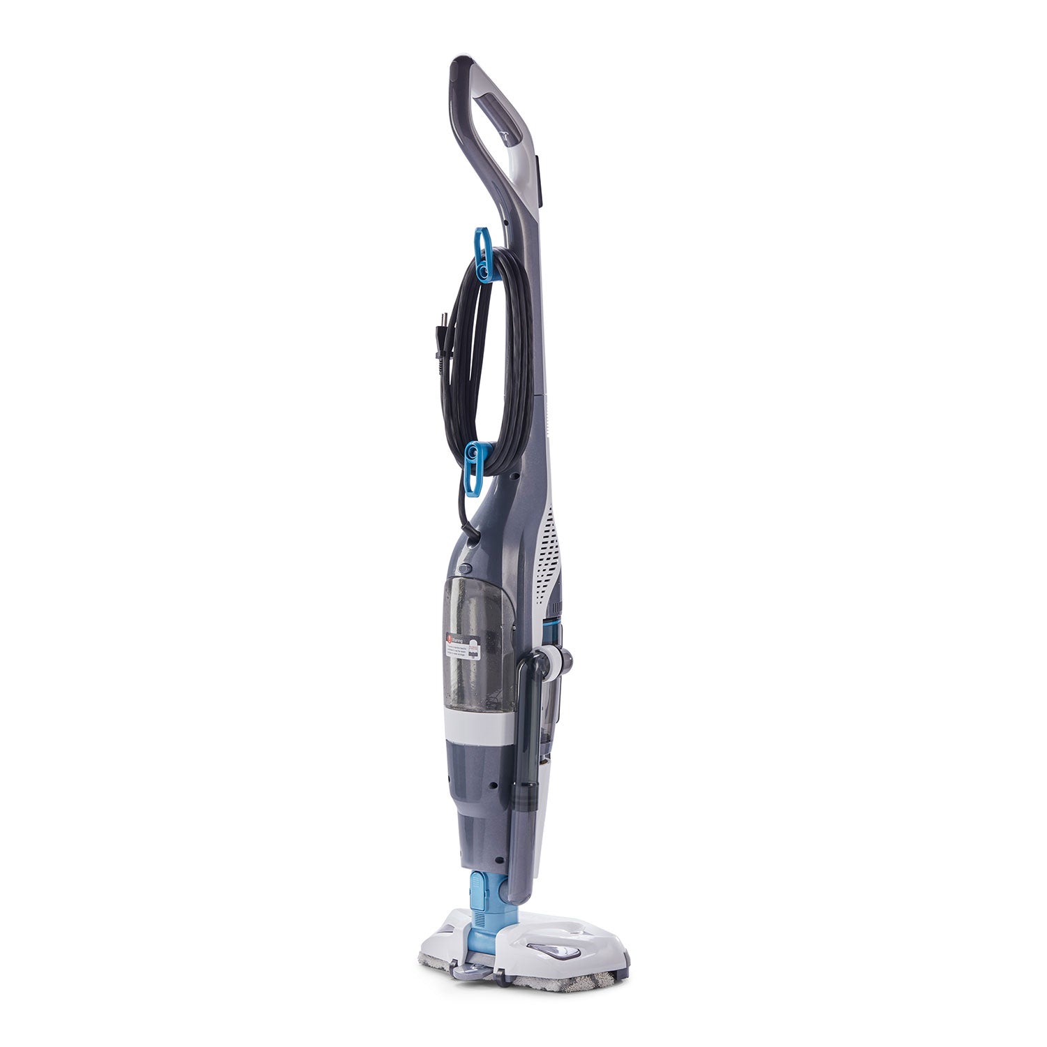 Black and Decker HEPA Corded Steam Mop and Vacuum Cleaner Combination Duo, White