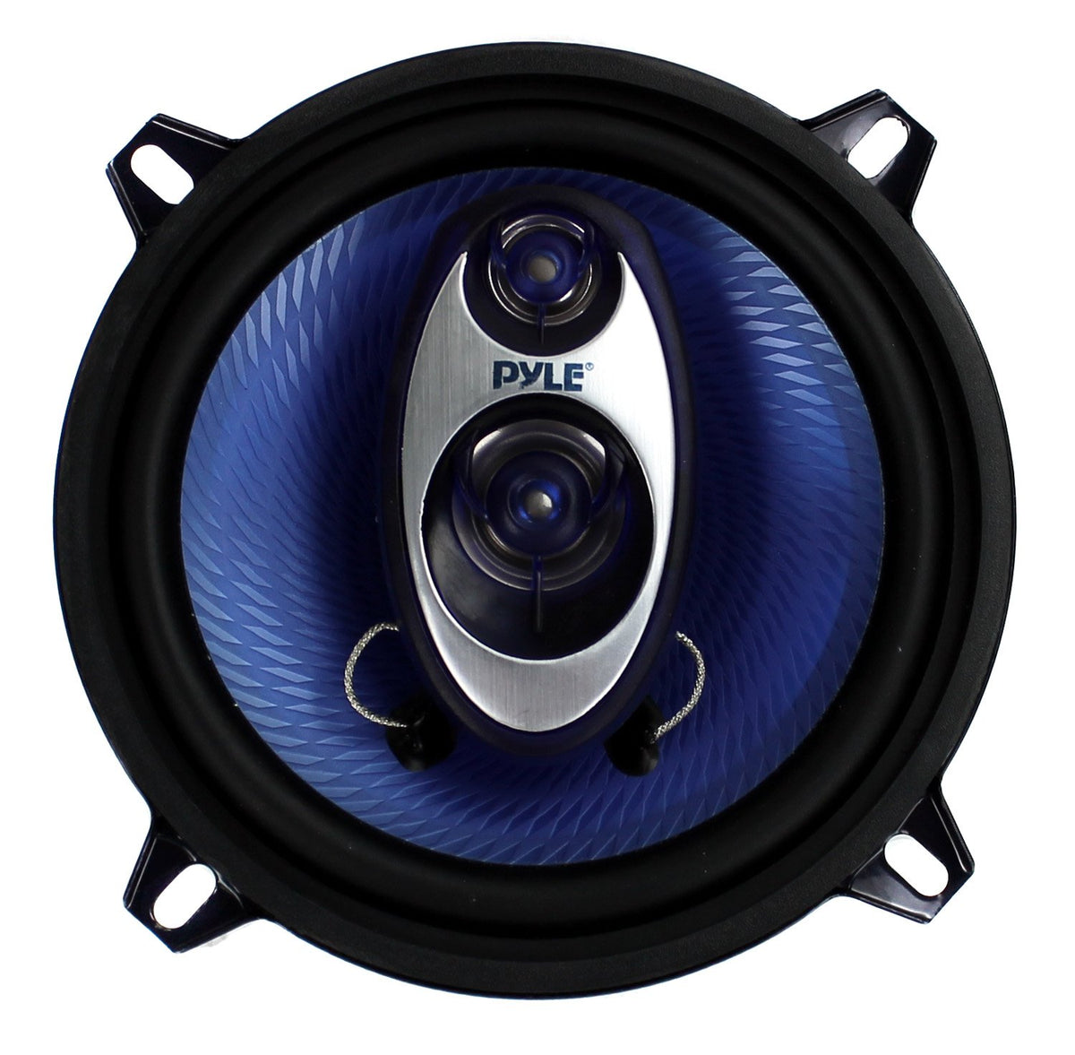 Pyle PL53BL 5.25" 200W 3-Way Car Audio Triaxial Speakers Stereo Blue (Pair)