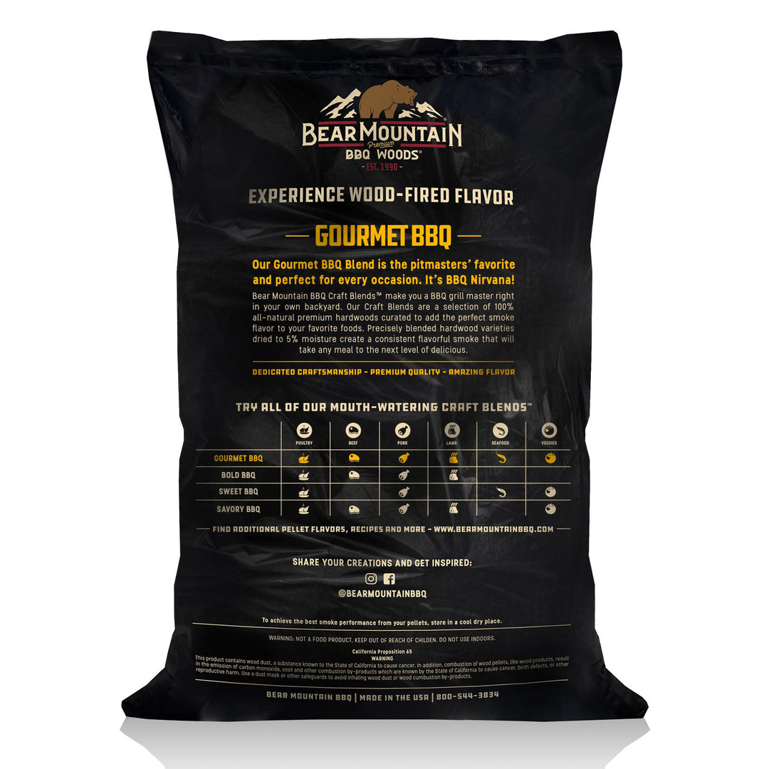 Bear Mountain BBQ FK90 Craft Blends Hardwood Gourmet Blend Smoker Pellets, 20 Lb - VMInnovations