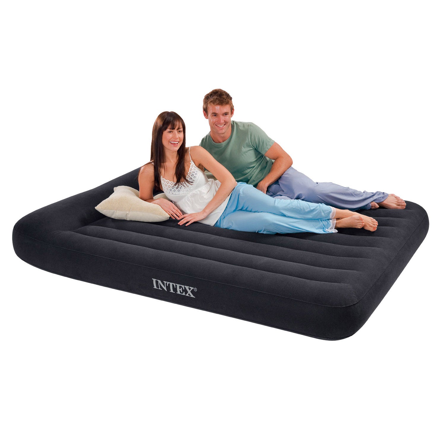 Intex Queen Airbed / Built-in Pump w/ Intex Twin Airbed w/ Built-in Pump