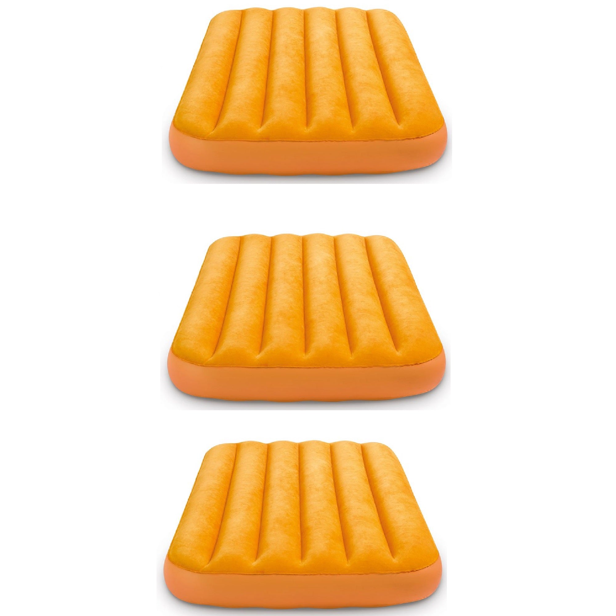 Intex Cozy Kidz Bright & Fun-Colored Inflatable Air Bed w/ Carry Bag (3 Pack) - VMInnovations