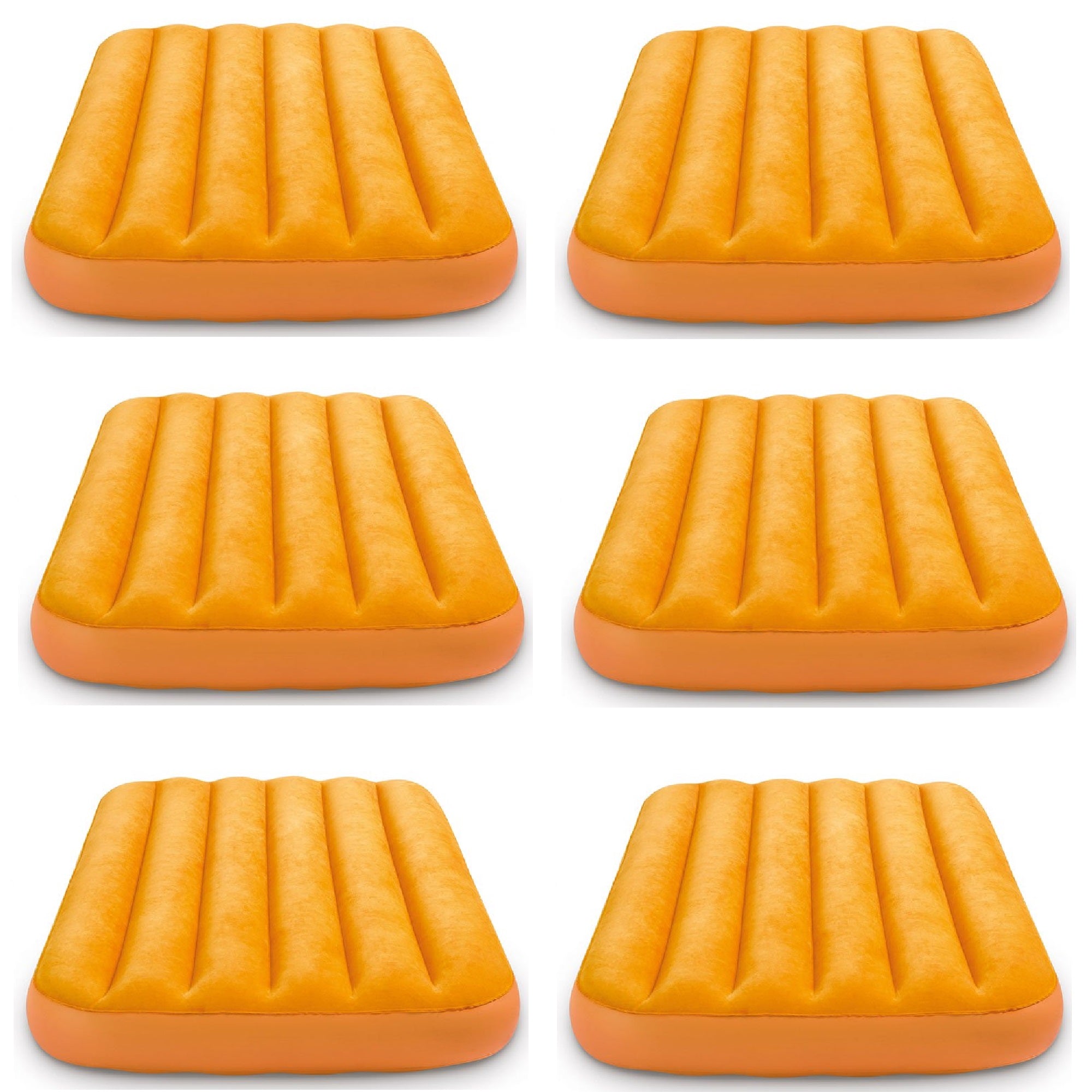 Intex Cozy Kidz Bright & Fun-Colored Inflatable Air Bed w/ Carry Bag (6 Pack) - VMInnovations