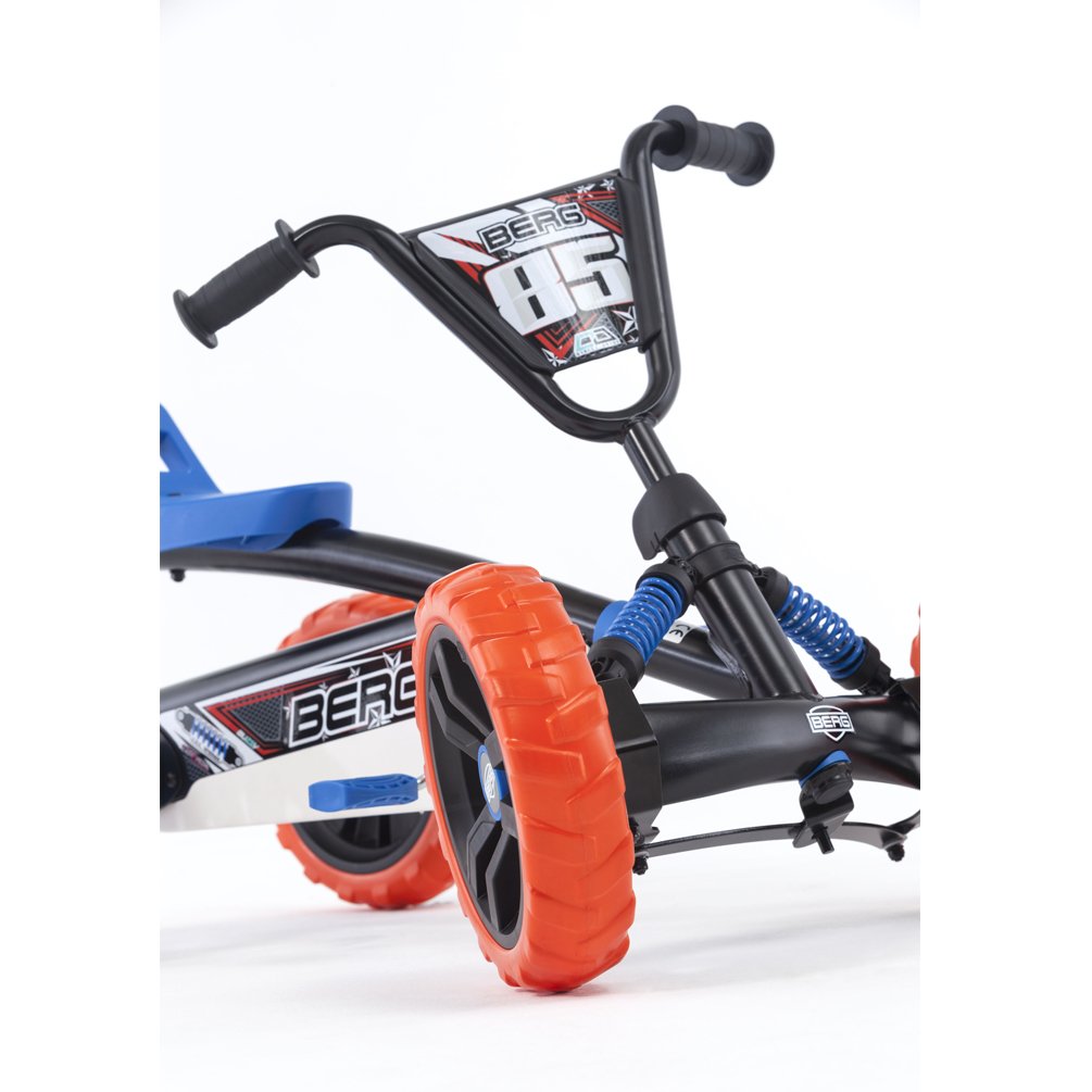 Berg Buzzy Nitro Toddler Adjustable Compact Pedal Safe Go Kart, Blue (Open Box)