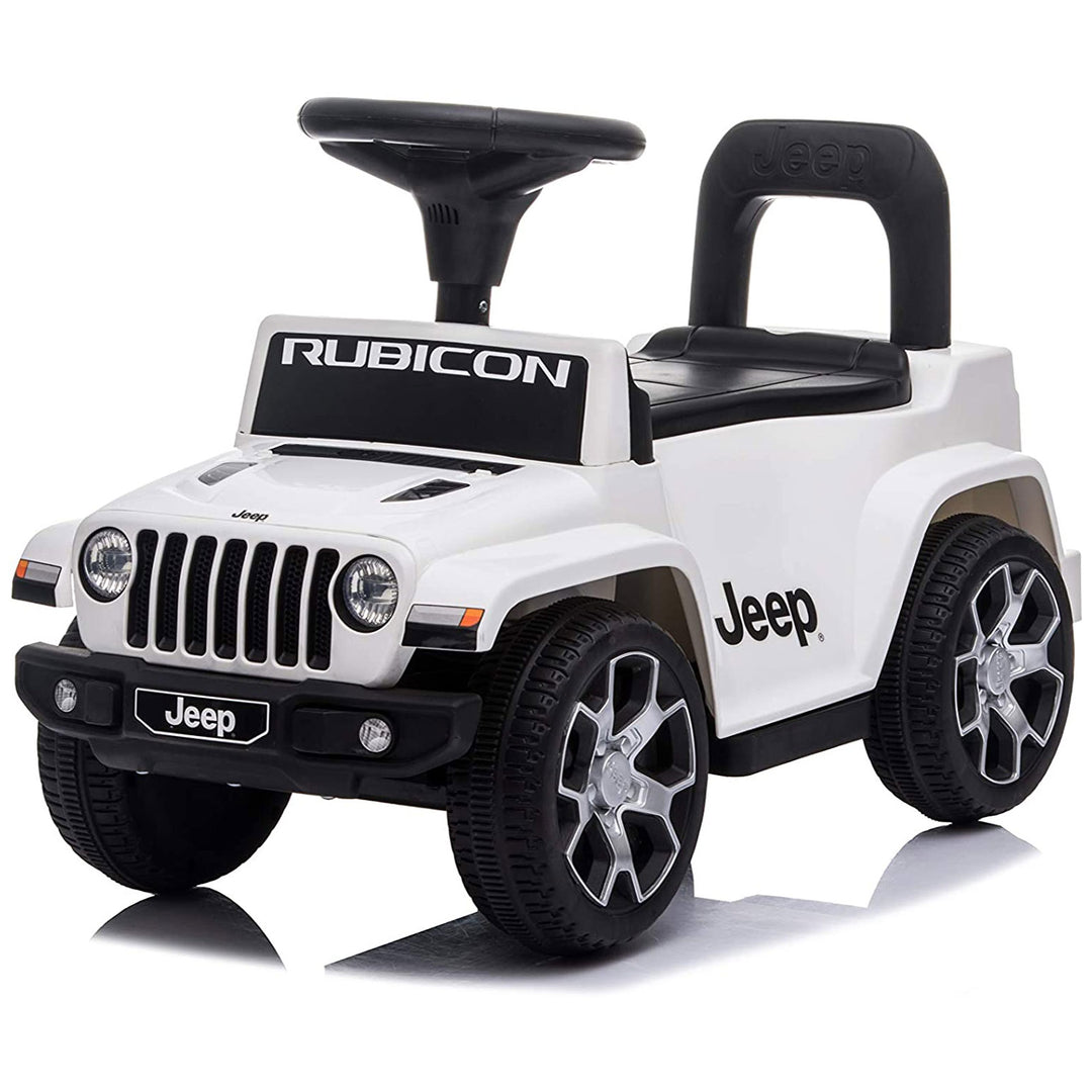 Best Ride On Cars Baby Toddler Jeep Rubicon Push Car Riding Toy Vehicle, White - VMInnovations