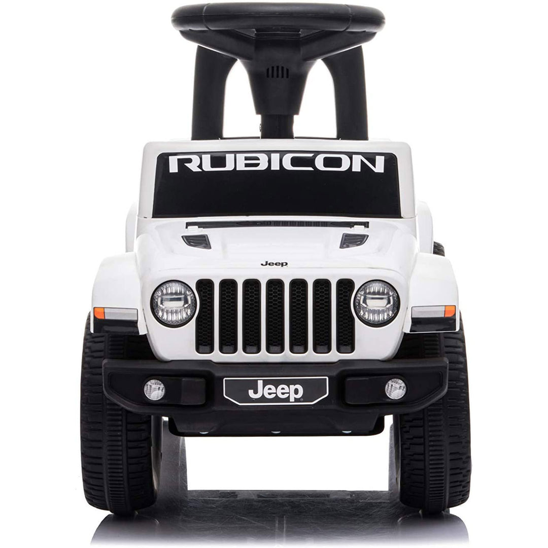 Best Ride On Cars Baby Toddler Jeep Rubicon Push Car Riding Toy Vehicle, White - VMInnovations
