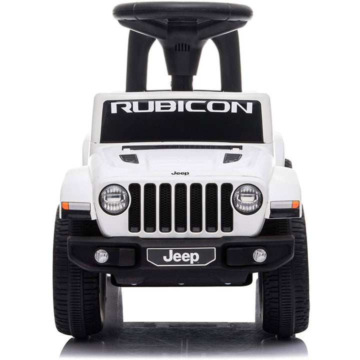 Best Ride On Cars Baby Toddler Jeep Rubicon Push Car Riding Toy Vehicle, White - VMInnovations