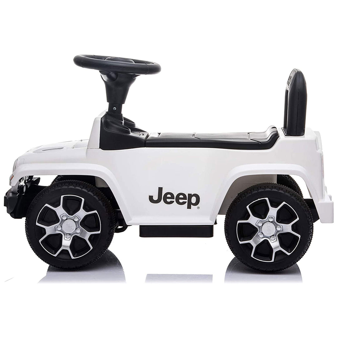 Best Ride On Cars Baby Toddler Jeep Rubicon Push Car Riding Toy Vehicle, White - VMInnovations