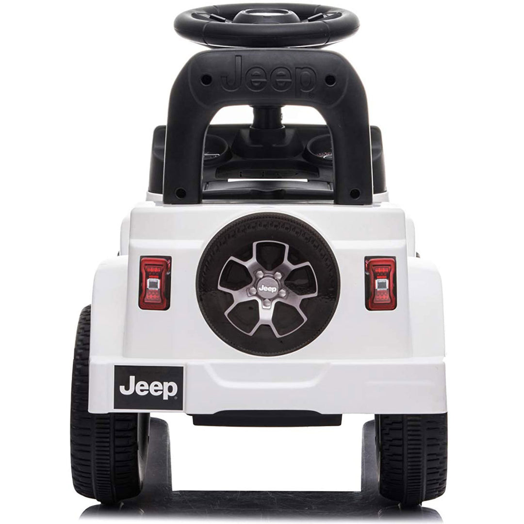 Best Ride On Cars Baby Toddler Jeep Rubicon Push Car Riding Toy Vehicle, White - VMInnovations