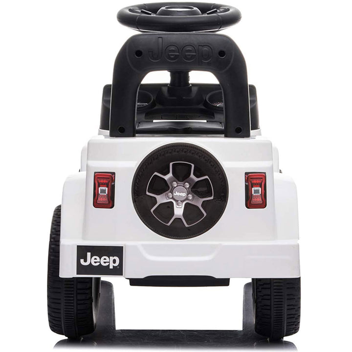 Best Ride On Cars Baby Toddler Jeep Rubicon Push Car Riding Toy Vehicle, White - VMInnovations