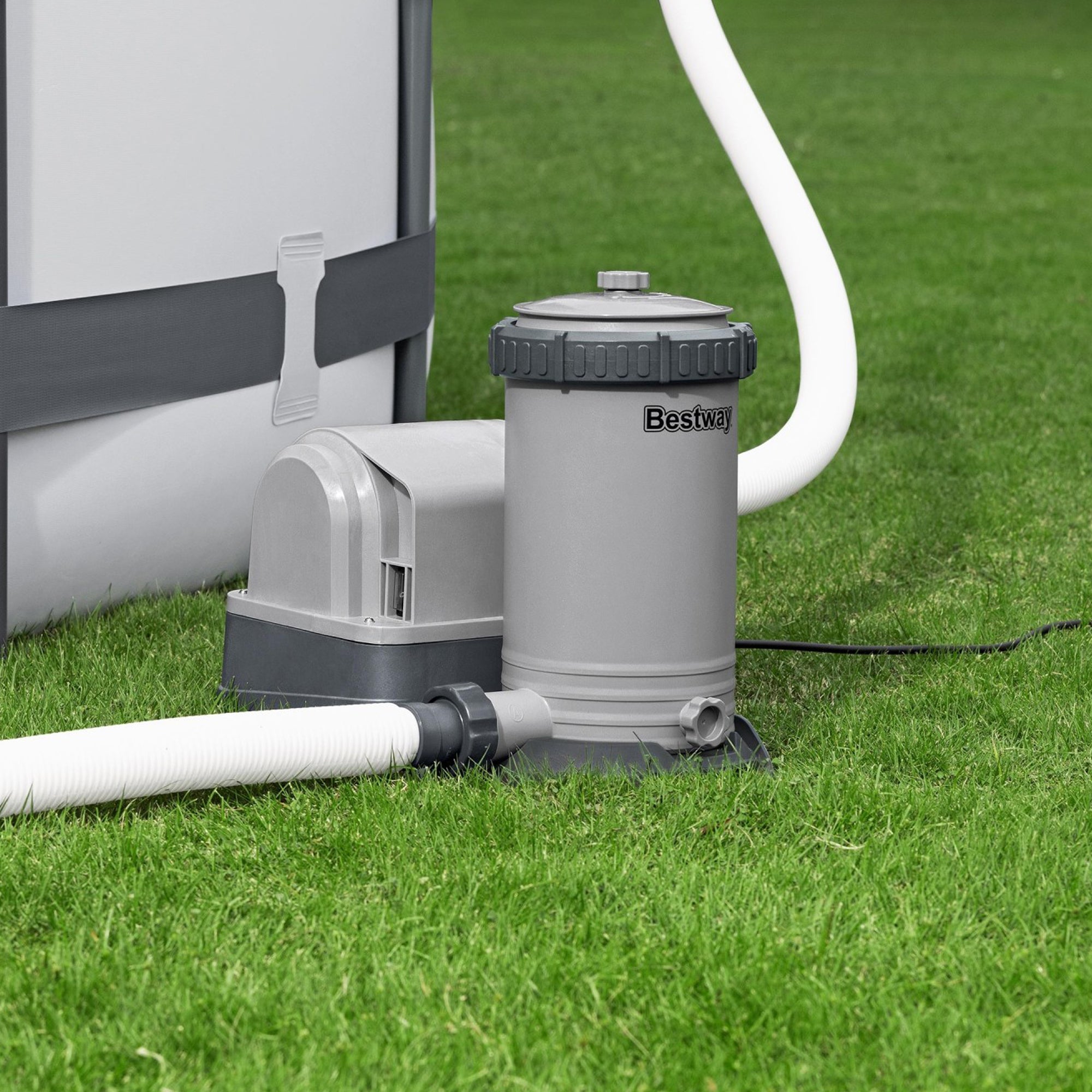 Hey! Cool Pool Flip Plop Mineral Cleaning Care with Bestway Water Filter Pump - VMInnovations