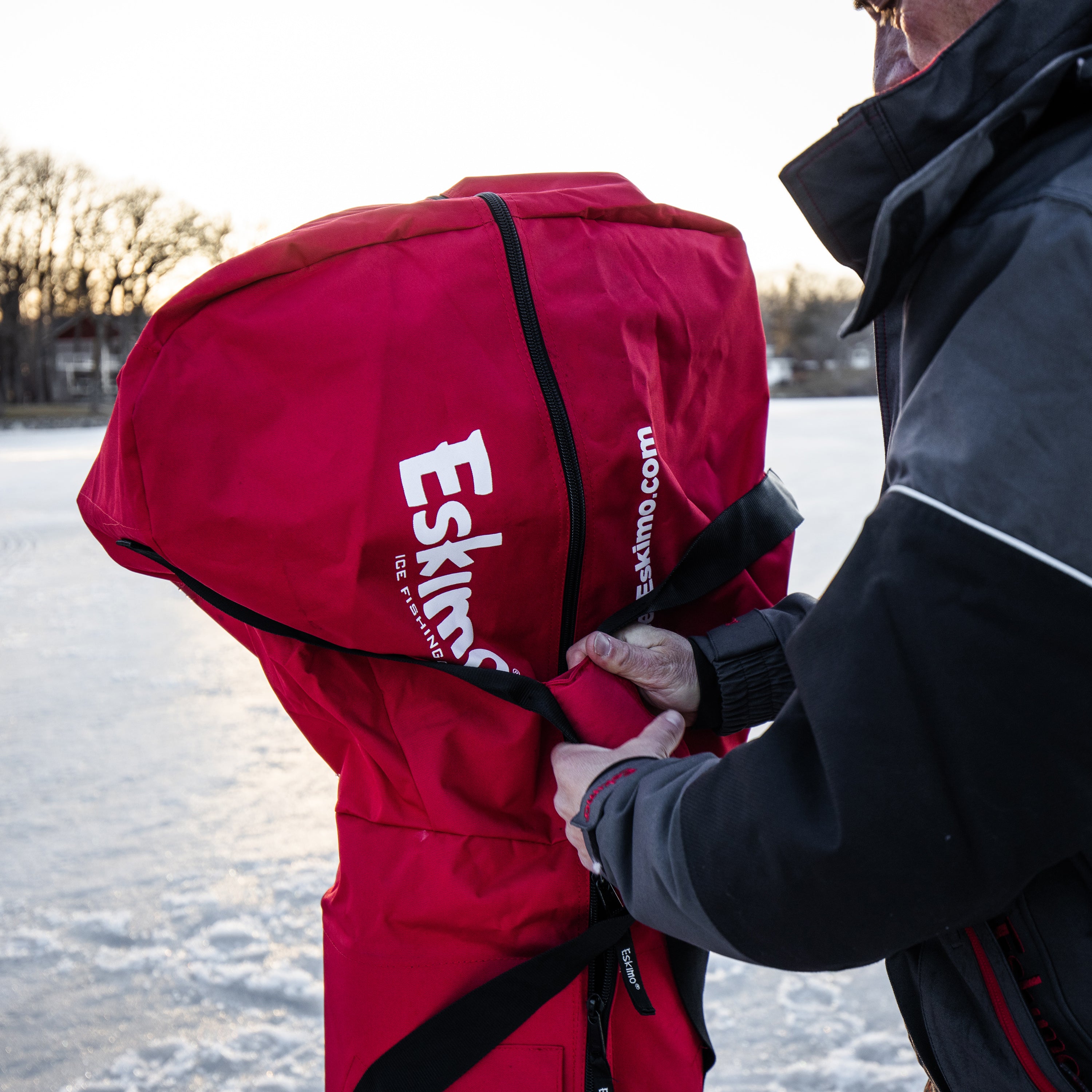 Eskimo Ice Fishing Universal Auger Powerhead and Bit Carry Bag (Open Box) - VMInnovations