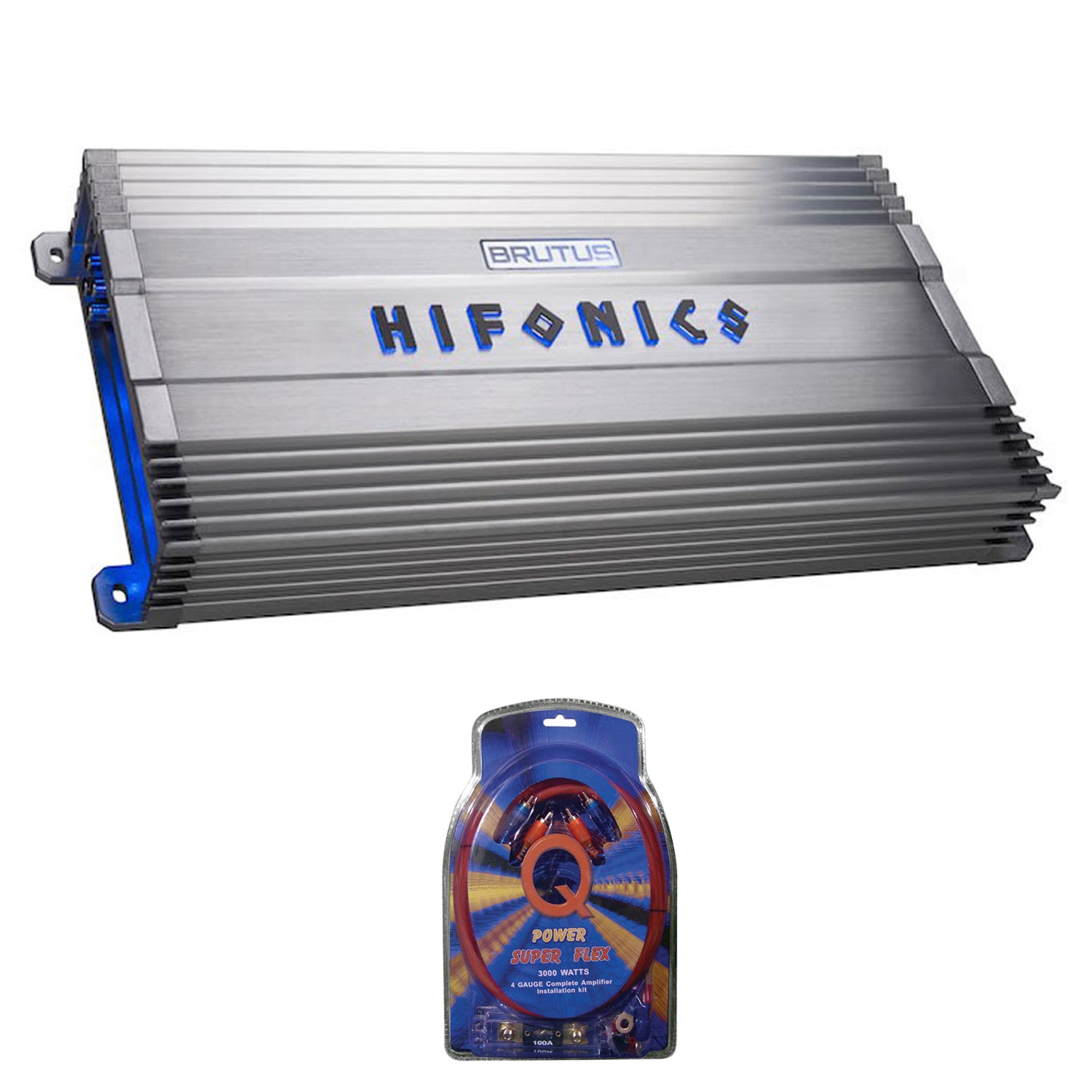 Hifonics BG-1000.4 Brutus Gamma 4 Channel 100W Car Audio System Subwoofer Kit