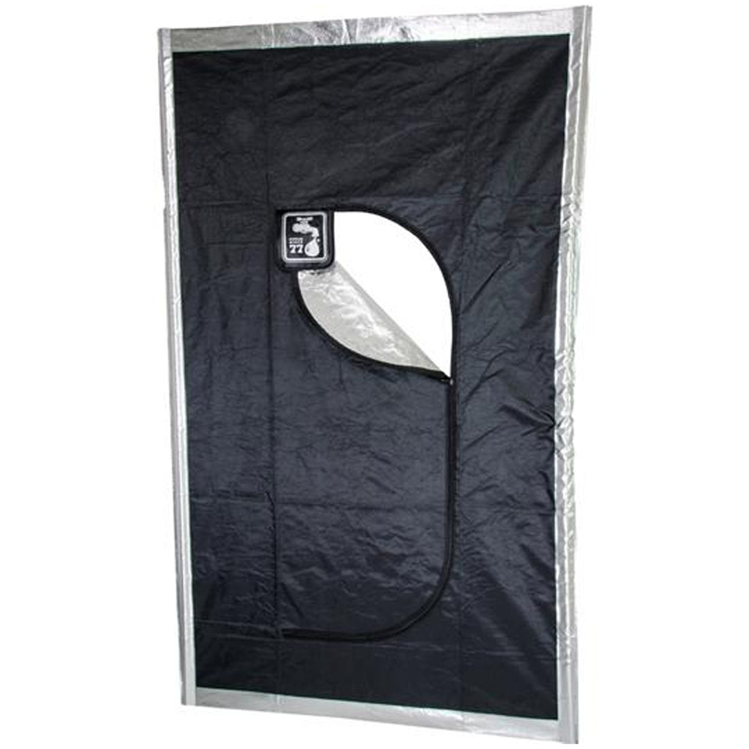 Hydrofarm BHZD Insulated Reflective Greenhouse Grow Room Black Hatch Zipper Door - VMInnovations
