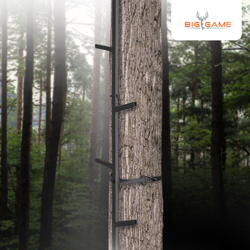 Big Game Hunting Quick Stick Tree Climbing System Heavy-Duty Steel Ladder, 20ft