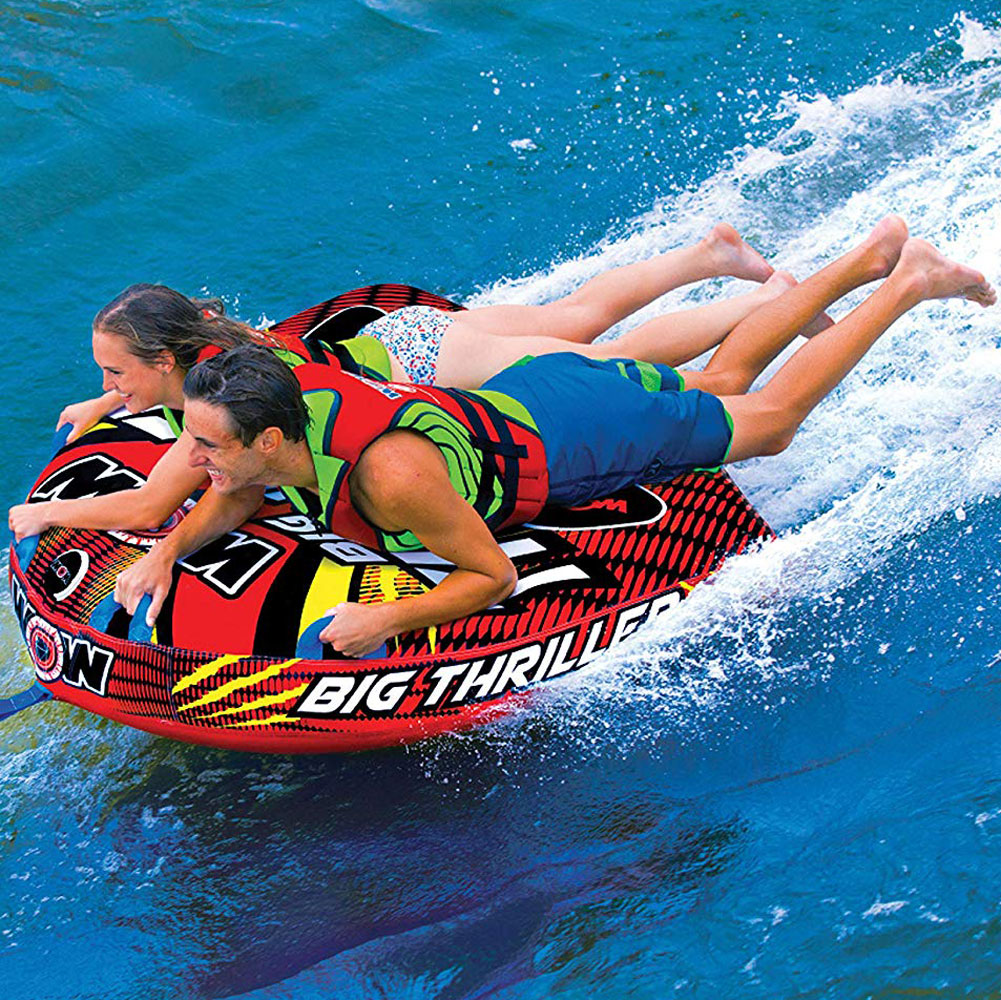 WOW Watersports Inflatable 2-Person Towable Water Boating Deck Tube (Open Box)