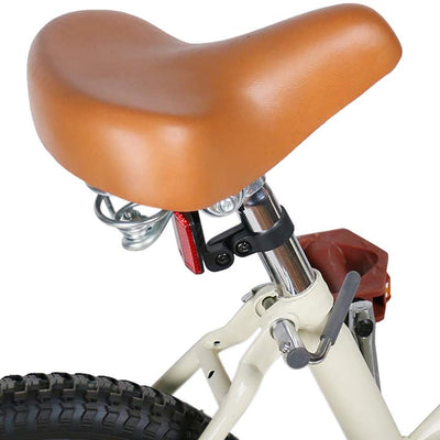 Joystar Vintage 16 Inch Ages 4 to 7 Kids Wheel Bike with Basket, Tan (Open Box)