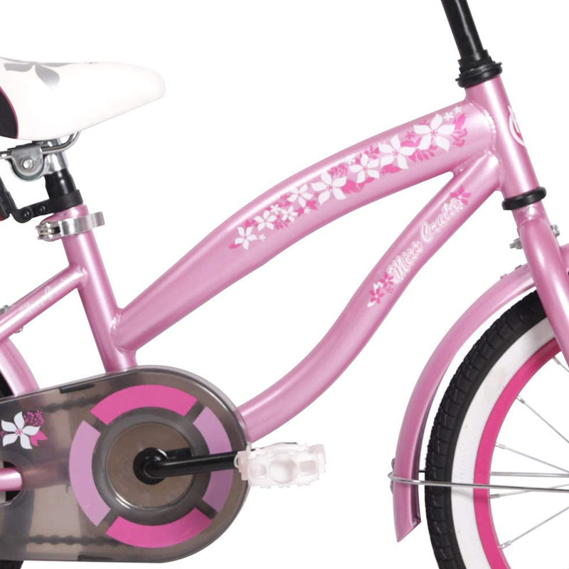 Joystar Beach Cruiser 14" Kids Toddler Bicycle with Training Wheels, Pink (Used)