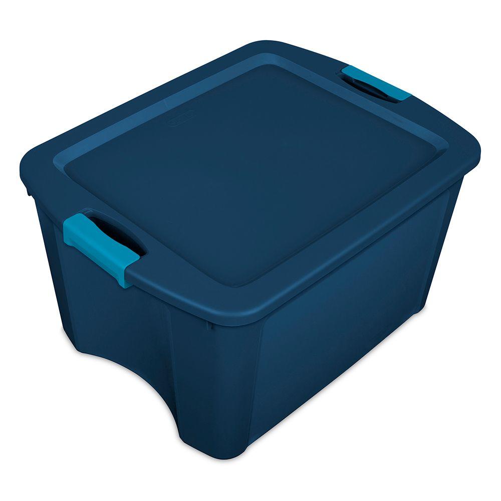 Sterilite 18 Gallon Latch and Carry Storage Tote Box (Open Box)