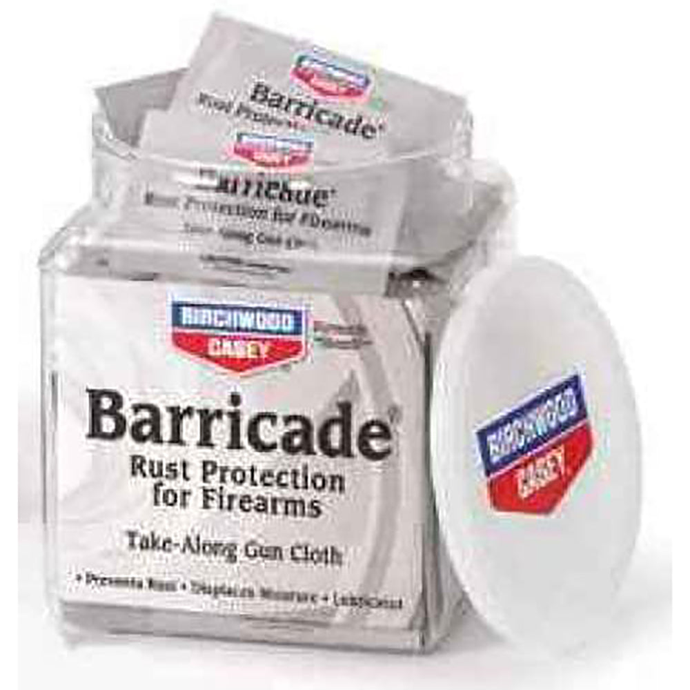 Birchwood Casey Barricade Rust Protection Take Along Cleaning Cloth, 100 Packets