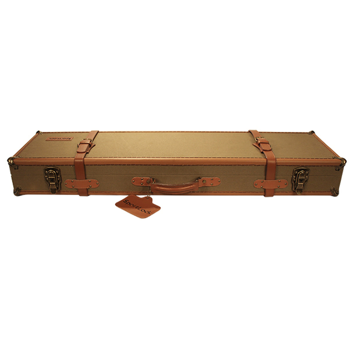 Birchwood Casey Sportlock Leatherlock Deluxe Takedown Shotgun Travel Case, Tan - VMInnovations
