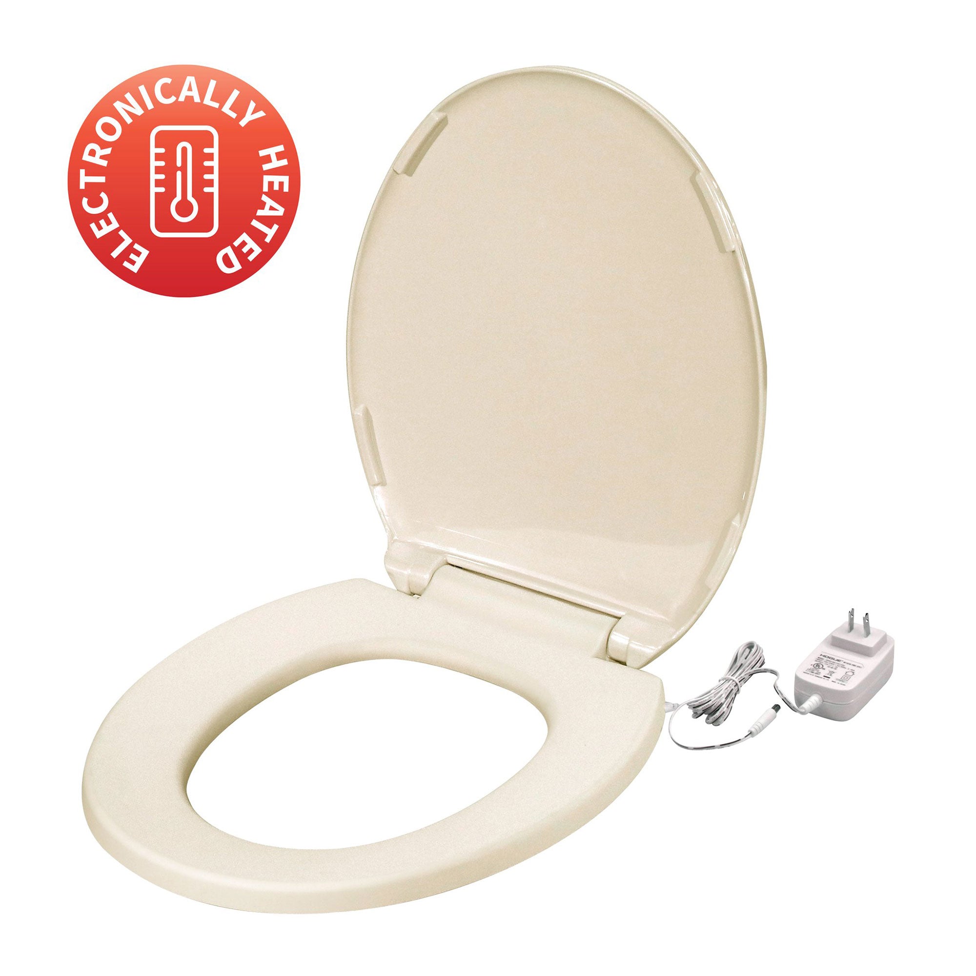 UltraTouch 01821 12 Watt 12V UL Listed Round Bowl Heated Biscuit Toilet Seat - VMInnovations