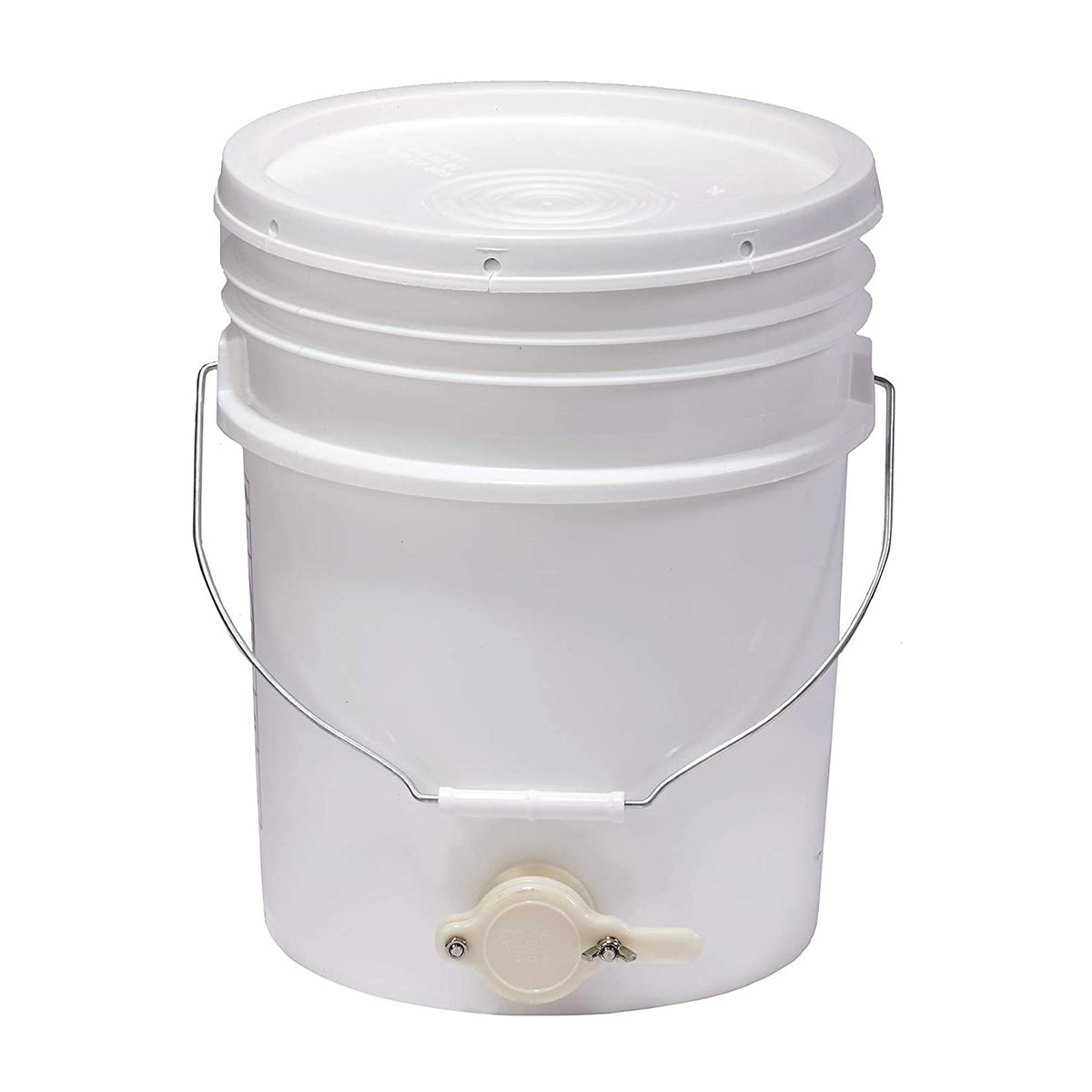 Little Giant BKT5 Plastic Honey Bucket with Gate for Beekeeping, 5 Gallon (Used) - VMInnovations