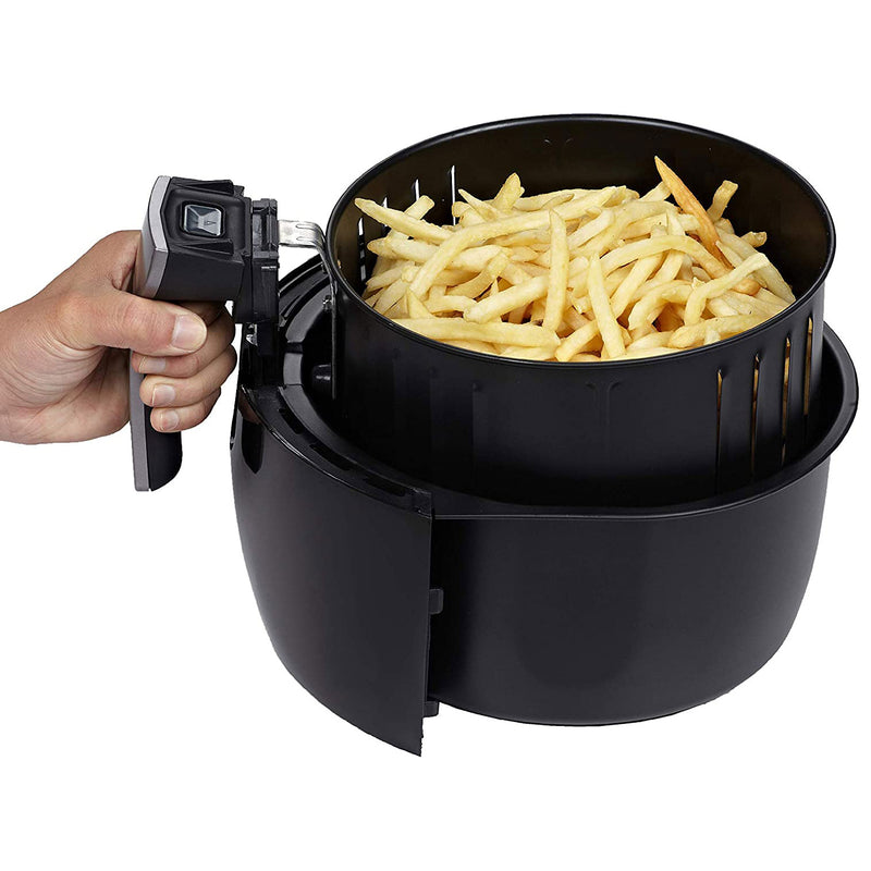 GoWise 3.7-Quart Programmable Air Fryer with 8 Cooking Presets, Black (Open Box)