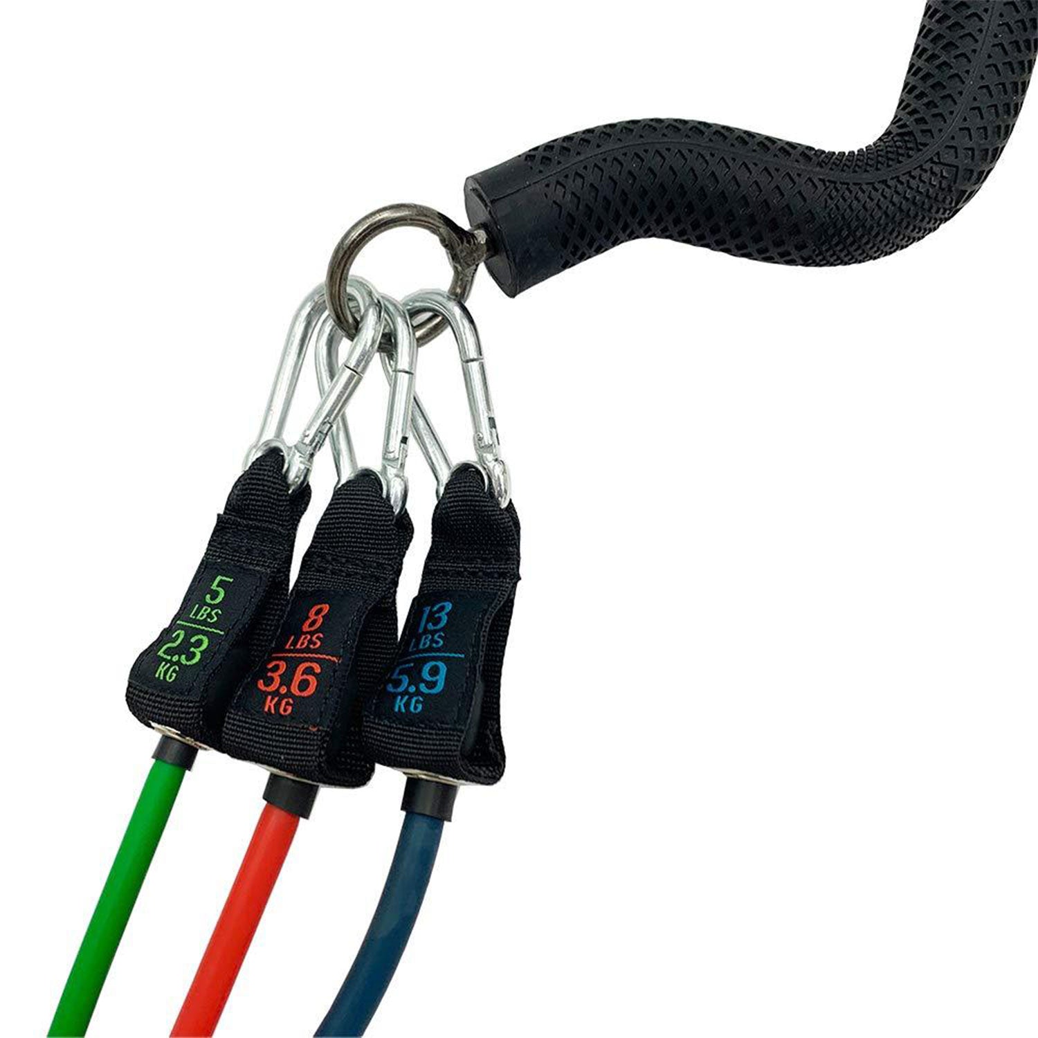 Bodylastics Collapsible Resistance Bands Bar with Rubber Grip and Carrying Bag