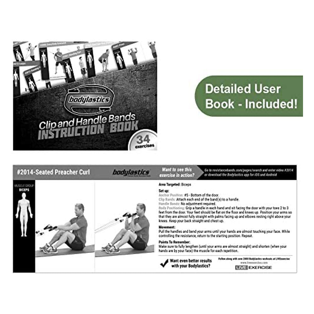 Bodylastics 14 Pc Exercise Warrior Set with Weight Resistance Bands (Open Box)