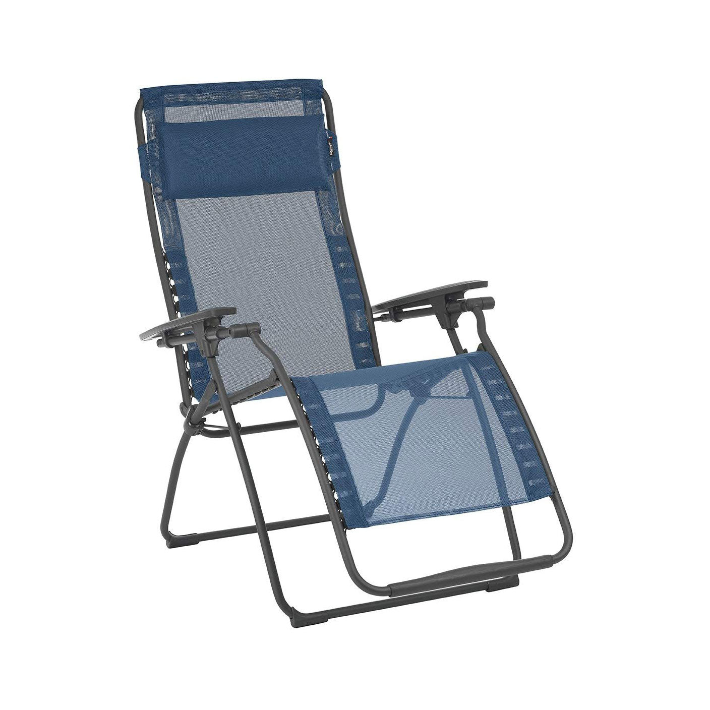 Lafuma LFM3118-8547 Futura Gravity Outdoor Lounge Recliner, Ocean Blue(Open Box) - VMInnovations