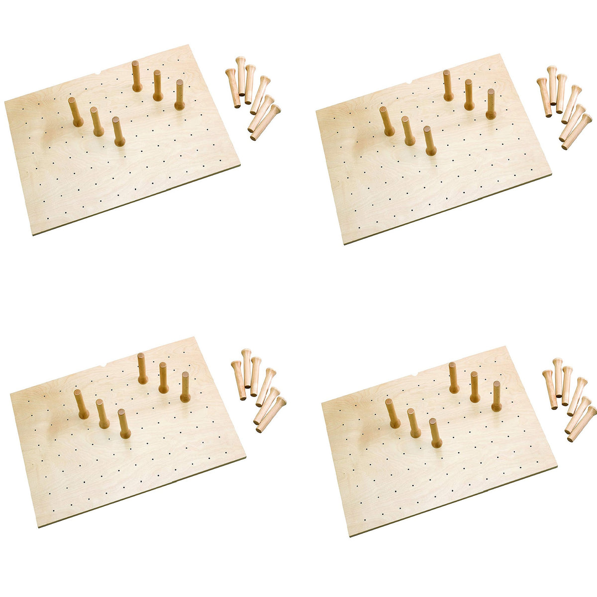 Rev-A-Shelf 4DPS-3021 30 x 21 Inch Wood 12 Peg Board Drawer Organizer (4 Pack)
