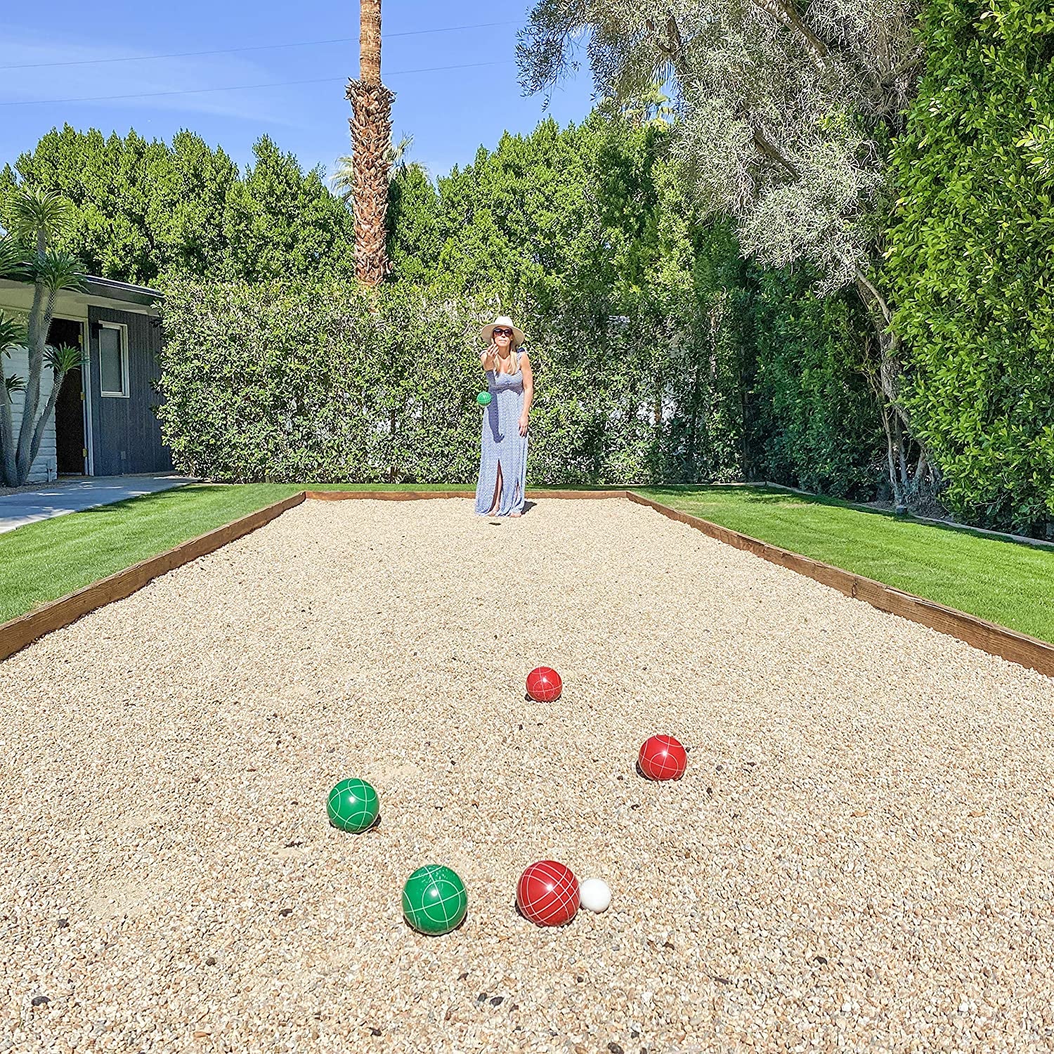 GoSports 100mm Bocce Set Backyard Lawn Game Set with 8 Balls and Case (Open Box) - VMInnovations