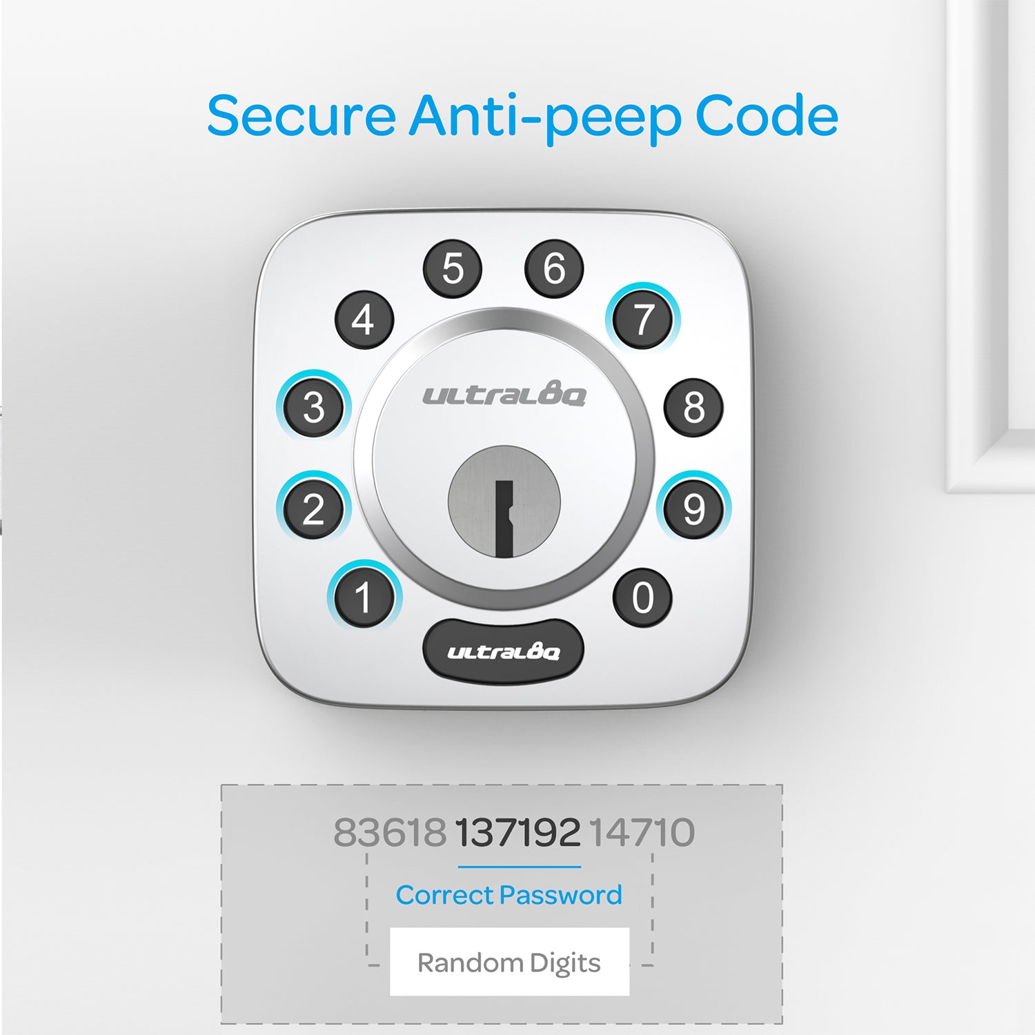 U-Tec U-Bolt-SN 5 in 1 Bluetooth Enabled Keypad Smart Home Deadbolt Lock - VMInnovations