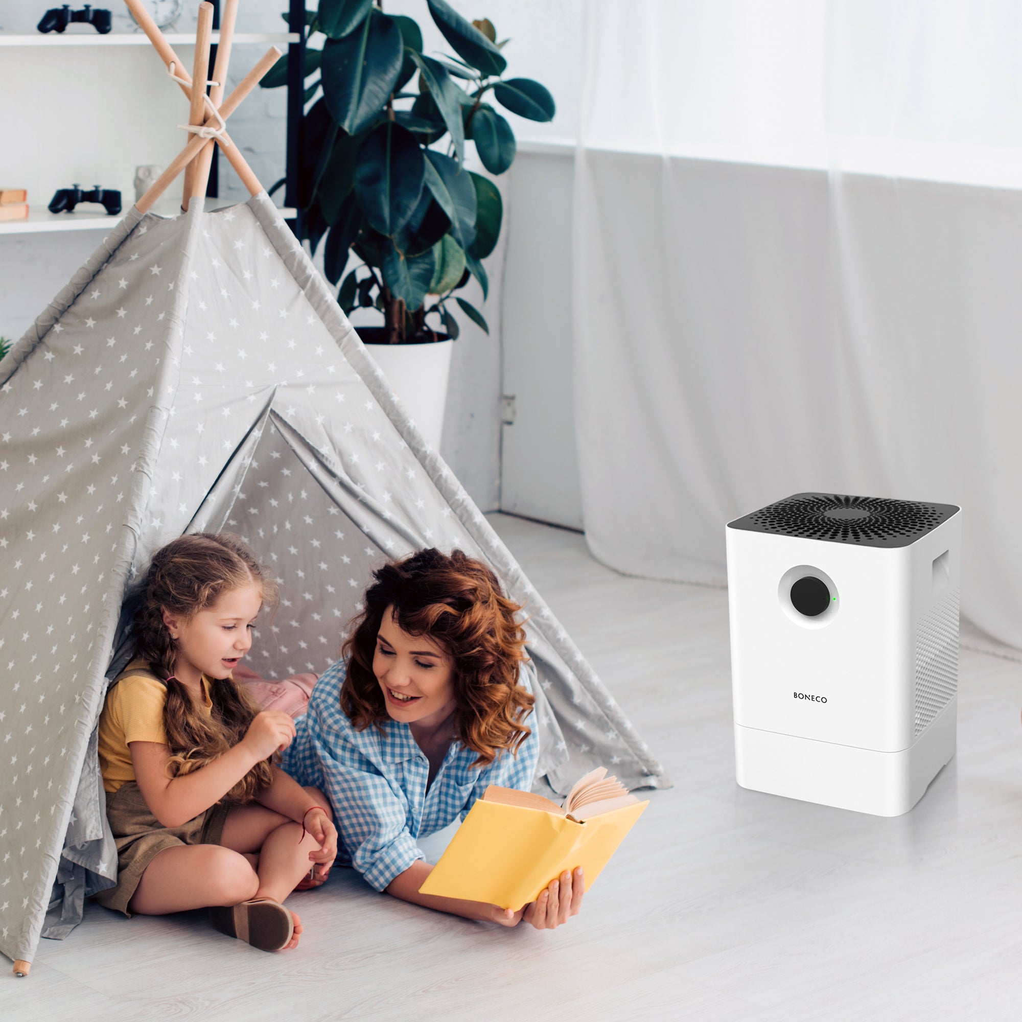 W200 2 In 1 Whisper Quiet Humidifier Air Washer w/ Auto Shut Off (Open Box) - VMInnovations