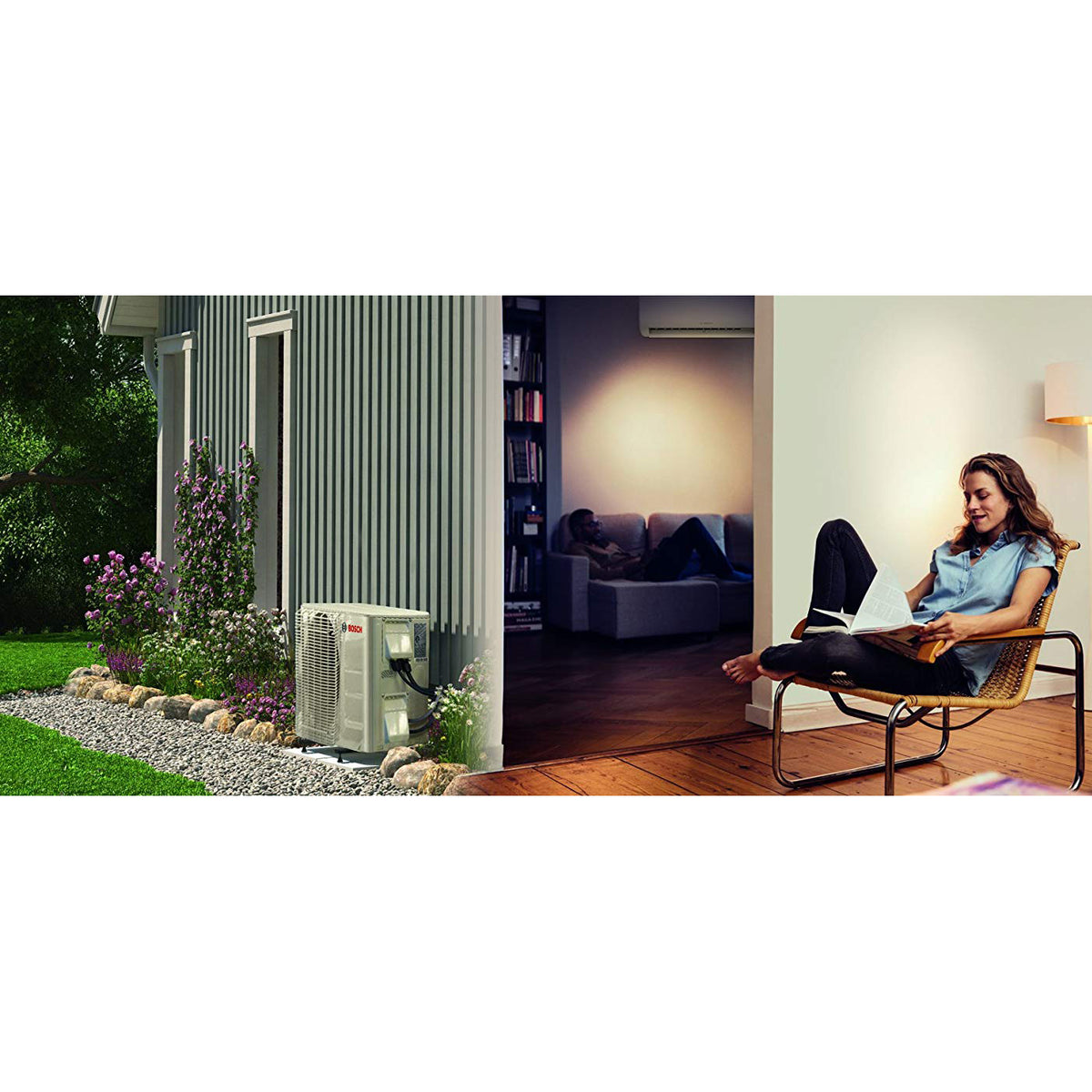 Bosch Climate 5000 Mini Split Air Conditioner Heat Pump System, 12,000 BTU 230V
