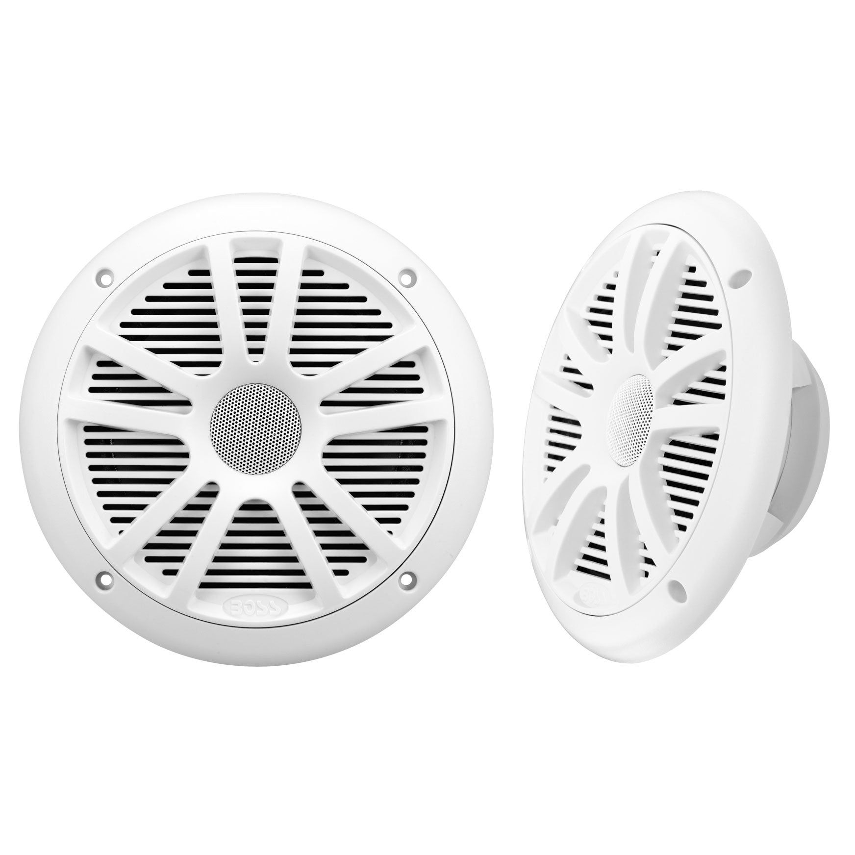 Boss Marine Audio Amplifier & Speakers Bundle With KIT2 Installation Wiring Kit - VMInnovations
