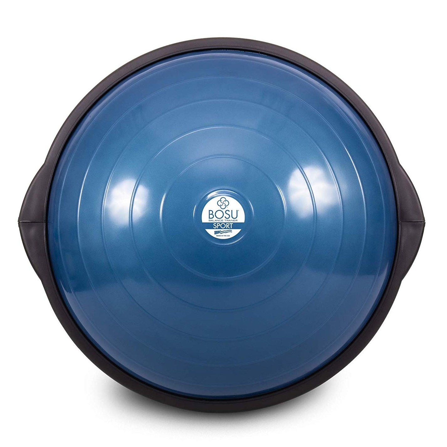 Bosu 50cm Non-Slip Travel-Size Balance Ball Trainer for Home Gym Workout, Blue - VMInnovations