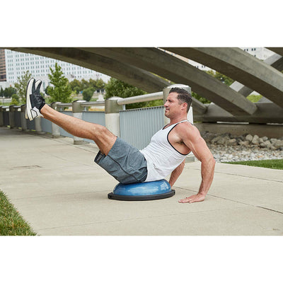 Bosu 50-Centimeter Non-Slip Travel-Size Home Gym Workout Balance Trainer, Blue