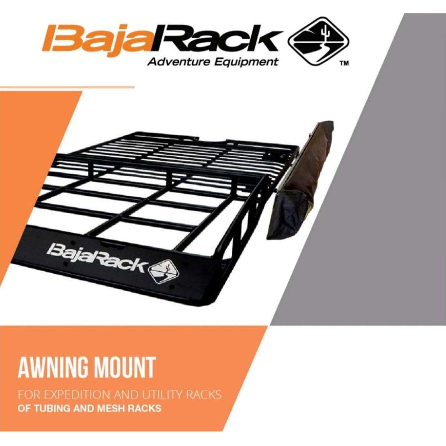 BajaRack Coated Steel Awning Mount for Car Utility Roof Flat Racks (Used)