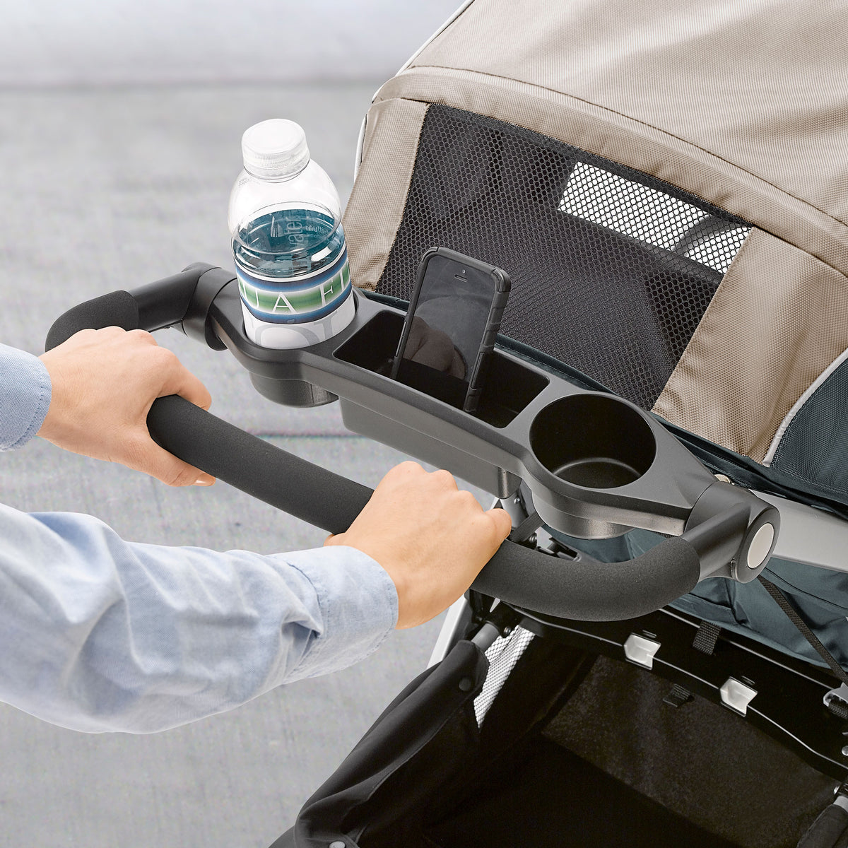 Chicco Q Collection, Bravo Air Quick-Fold Multi-Position Travel Stroller, Coal - VMInnovations
