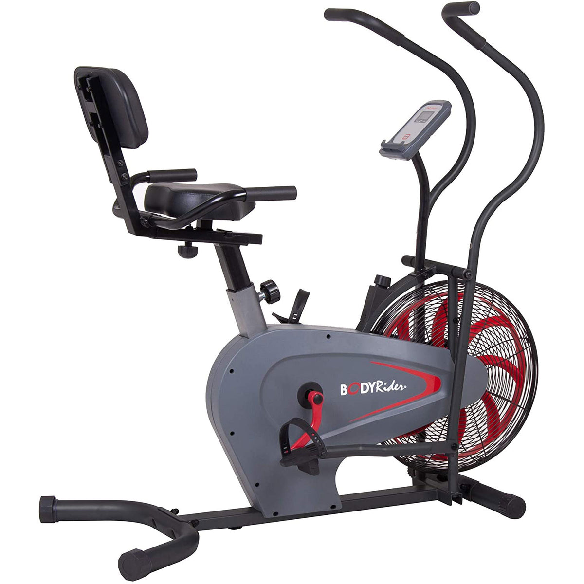 Body Flex Sports Body Rider Stationary Fan Bike with Back Support (For Parts)