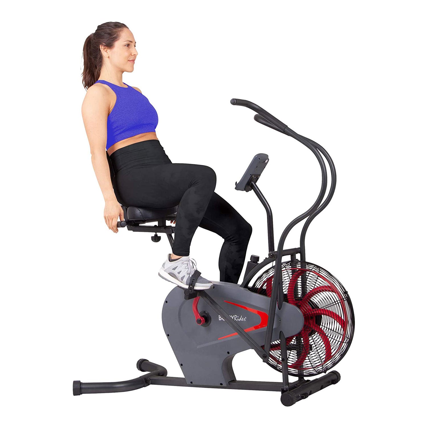 Body Flex Sports Body Rider Stationary Fan Bike with Back Support (For Parts)