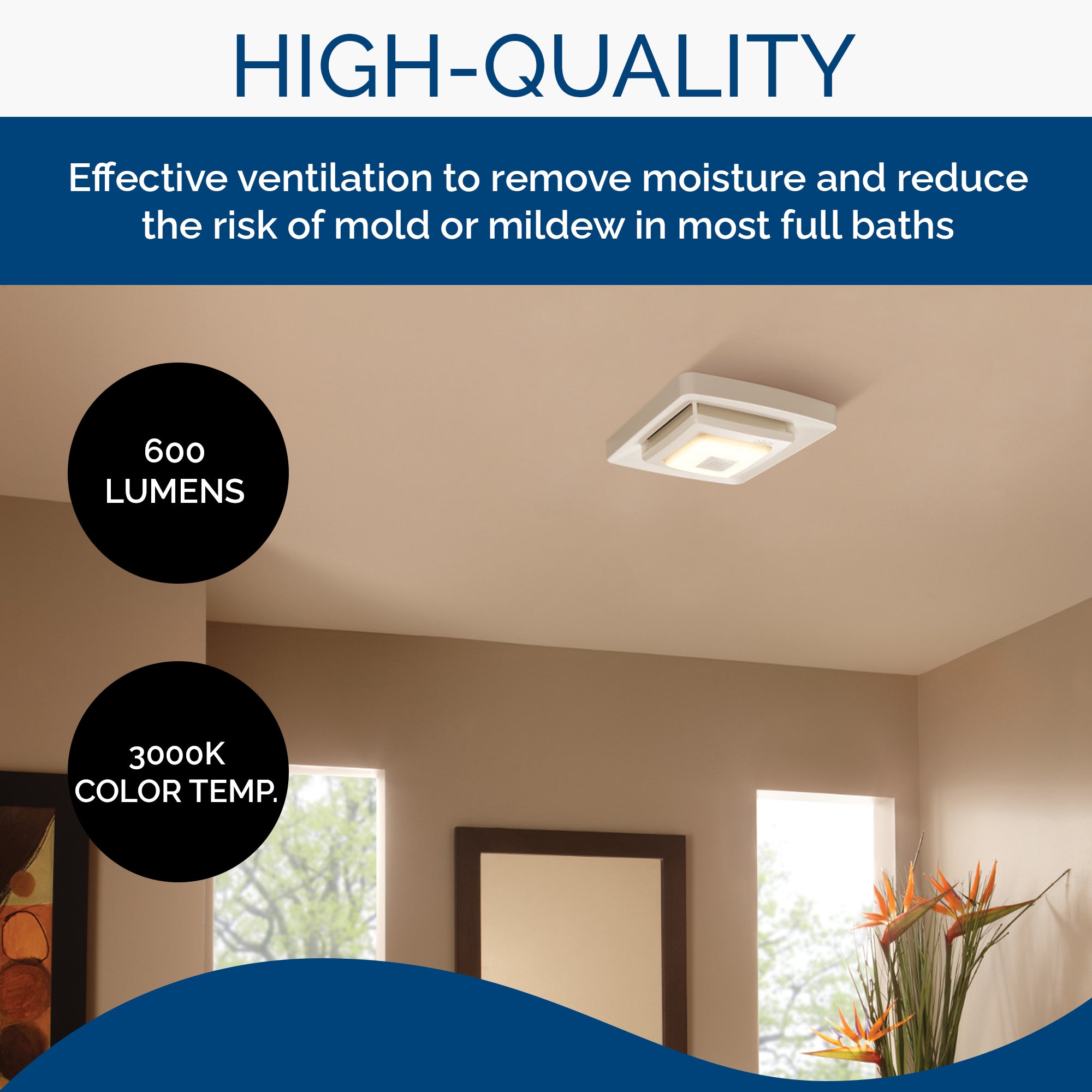 Broan-NuTone Bluetooth Speaker Quick Install Exhaust Fan Grille Cover (Open Box) - VMInnovations