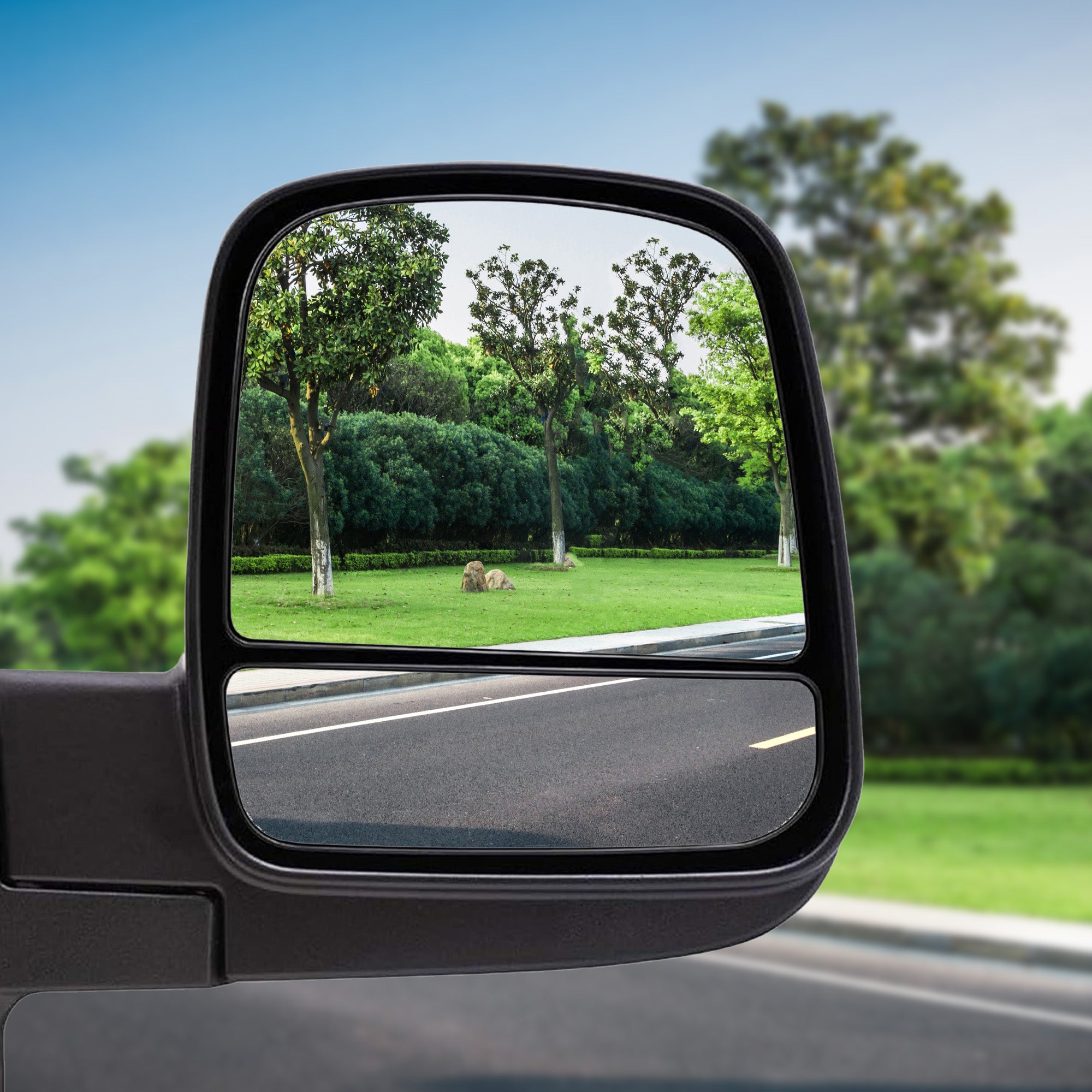 Brock Passenger's Side Manual Mirror for Chevrolet Express & GMC Savana 08 to 22 - VMInnovations