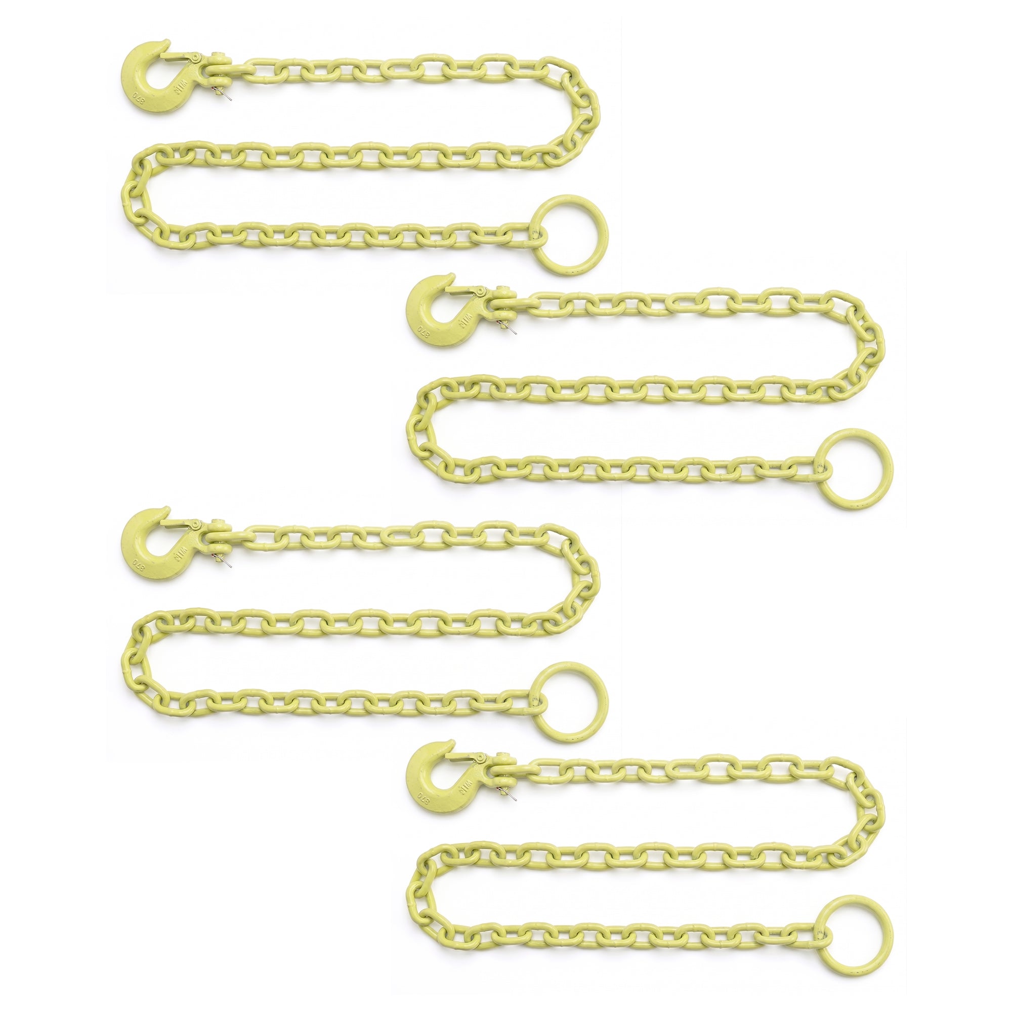 Brush Grubber Tugger Chain for Attaching Brush Grubber Tools to Vehicle (4 Pack)