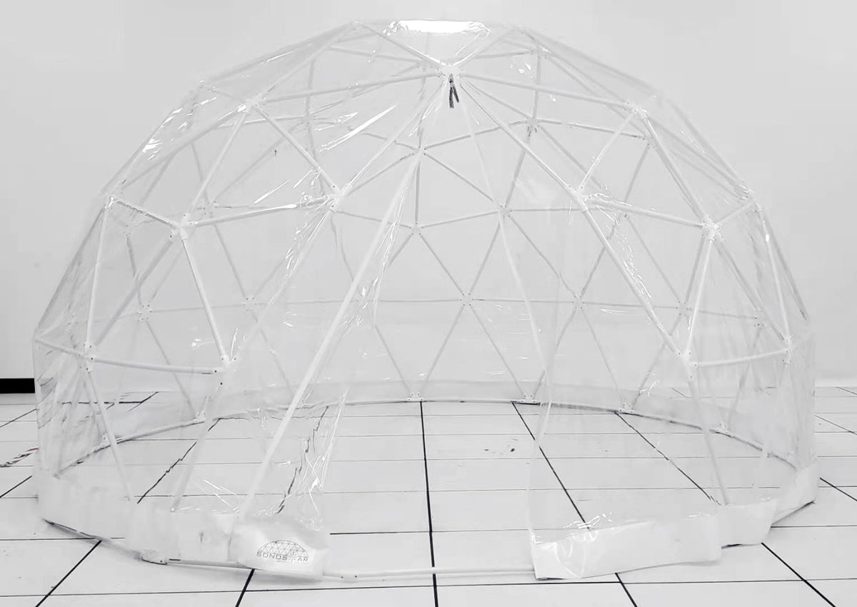 Sonostar Hub Standard Bubble Dining Pod Glamping Dome Gazebo Shelter Kit, White