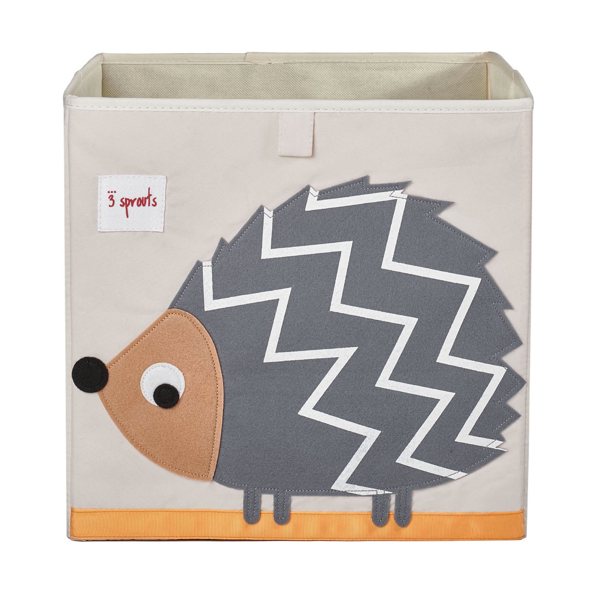 3 Sprout Foldable Hedgehog Storage Cube Box Toy Bin & Racoon Storage Bin Basket