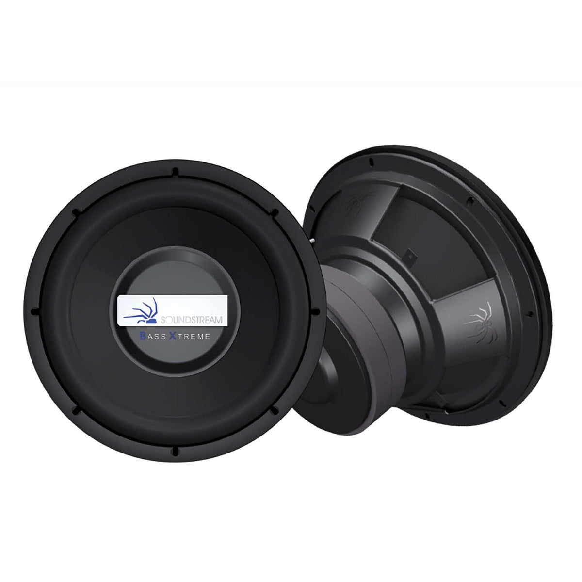 SoundStream Xtreme Series Amplifier & 12 In Subwoofer Speakers, Black (2 Pack)